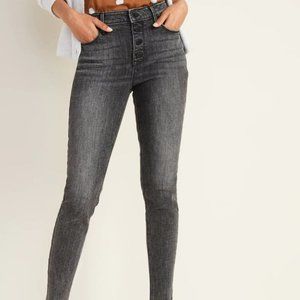 Old Navy Super Skinny High Waisted Button Fly Rockstar Jeans